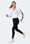 Razzle Women's Zippered Hooded Pocketed Ecru Sweatshirt - 6
