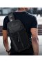 Waterproof Crossbody Sling Bag Men, Tripod Holder, Tablet Organizer, Anti-Theft, Blue, 9730 - 3