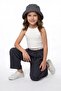 Buy Paneled TENCEL™ Fabric Girls' Trousers - 2