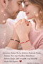 Red Black String Cord Fate Bond Couple Bracelet Heart B Beaded Lover Bracelet - 5