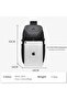 Waterproof Crossbody Sling Bag Men, Tripod Holder, Tablet Organizer, Anti-Theft, Grey, 9730 - 6