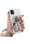 Samsung Galaxy A03/A04E/A04 Compatible Hard Acrylic Back Silicone Edge Lens Protection Mechanical Robot Pattern Case
