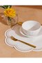 Gold Dinner Fork Hammered Finish Set (4 Piece)