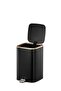 EKO 9L CUBO STAINLES STEEL PEDAL BIN BLACK