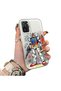 Xiaomi Redmi Note 10 4G/Note 10S Compatible Hard Acrylic Back Silicone Edge Lens Protection Mechanical Robot Pattern Case