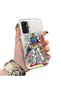 Samsung Galaxy M23/M13 Compatible Hard Acrylic Back Silicone Edge Lens Protection Mechanical Robot Pattern Case