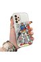 Samsung Galaxy A33 Compatible Hard Acrylic Back Silicone Edge Lens Protection Mechanical Robot Pattern Case