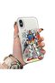 iPhone XS Max Compatible Hard Acrylic Back Silicone Edge Lens Protection Mechanical Robot Pattern Case