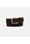 Men's Bitter Brown Suede Leather Sports Belt