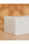 White Classic Rectangular Tissue Box Cover - 2