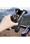 Motorcycle/Bike Phone Mount | Locking Metal Holder | Padded & Adjustable Clip | Fits 4.7-6.8'' - 4