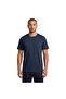 O Neck Basic Men's T-Shirt 100-03 Navy Blue - 3