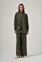 1063 Basic Pants Suit with Single Pocket Detail