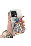 Xiaomi Poco X6 Compatible Hard Acrylic Back Silicone Edge Lens Protection Mechanical Robot Pattern Case