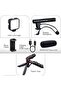 Vlogging kit 6 in 1 Combo (Shotgun Microphone, Selfie Light, Tripod Stand, Mobile Holder, Shock Moun - 2