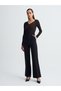 Lace Li Cashmere Blouse-Black - 4