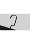 Wooden (Black Hook Lama) Clothes Hangers for Pants and Skirts, Black Color, 12 Pieces - 2