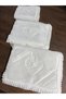 Bridal Model Bohça Heart Embroidered Promise Engagement Purse Dowry Box Set of 3 - 3