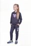 Kangaroo Pocket Hooded Love Print Detailed Girls' Tracksuit Set - 3