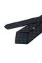 Brown - Black Motif Pattern Classic Tie with Handkerchief Kk13645 - 3