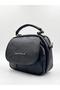 Just & Polo Women's Black Soft Leather Hand and Shoulder Bag - Multi-Compartment Adjustable Strap 7032 - 5