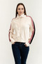Kadın Fermuarlı Sweatshirt Pembe
