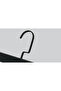 Wooden (Black Hook Lama) Pants and Skirt Hangers with Latches, Black Color, 4 Pieces - 2