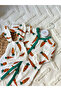 Unisex Carrot Patterned Newborn Baby Rompers Hat Set - 4