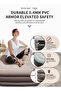 Durable Inflatable Double Size Air Mattress with 2 Air Pillows for Hiking Camping Outdoor Sleepovers - 4