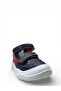 2403 Orthopedic % 100 Genuine Leather Baby Boy Navy Blue/Red Summer First Step Shoes - 2