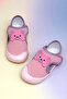 Girl's Pink Nubuck Teddy Bear Detailed Comfortable Fit First Step Sneaker - 3