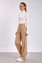Mustard High Waist Wide-Leg Knitwear Trousers - 2