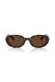 Co. Tf 4242D 80153g 54 Women's Oval Gray Brown Bone Sunglasses - 2