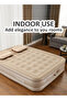 Durable Inflatable Double Size Air Mattress with 2 Air Pillows for Hiking Camping Outdoor Sleepovers - 5