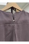 Çağlan Cape Cloak Wide Sleeve Short Tunic-Bn4629 Brown - 5