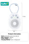 Portable Baby Sound Machine, White Noise Machine with 20 Soothing Sounds, Sleep Soothers Machine fo - 8