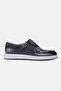 Men's Black Genuine Natural Leather Size 39-45 Eva Sole Loafer Shoes - 6