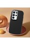 Samsung Galaxy S24 Ultra Compatible Camera Protected Black Soft Silicone Phone Case Patterned - 2