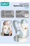 Baby Carrier, Baby Wraps Carrier with 2 Bibs and 2 Rattle Toys Set, Ergonomic Babywearing, Adjustabl - 2