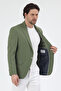 Arunte Men's Green Linen Look Slim Four Seasons Wearable Slim Fit Blazer Jacket - 5