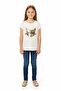 - Kitty Joy Tee, Beige, 3Y to 7Y