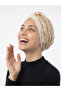 Special Design Beige Ethnic Motif Lined Ready-Made Turban Hijab Evening Dress Bonnet - 3