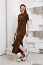 Interlock Y Side Slit Long Dress - 2
