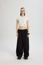 Scarlet Black Cropped Tracksuit Set - 2