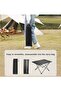 Portable Folding Roll Up Camping Table 57x41x40cm Black Outdoor Travel Picnic - 5