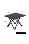 Portable Folding Roll Up Camping Table 41x35x29cm Black Outdoor Picnic - 6