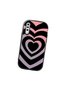 Samsung Galaxy A50/A50S/A30S Compatible Shock-Absorbing Camera Protected Black Silicone Case Heart Pattern - 3