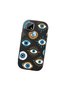 Realme C21 Compatible Shock-Absorbing Camera Protected Black Silicone Case with Evil Eye Bead - 3