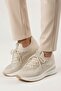 Merle Imported Special Series Internal Hidden Padded Tricot Women's Sneakers Beige - 3