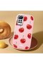 Redmi Note 11 Pro 4G/5G Compatible Shock-Absorbing Camera Protected Pink Silicone Case Cherry Patterned - 2